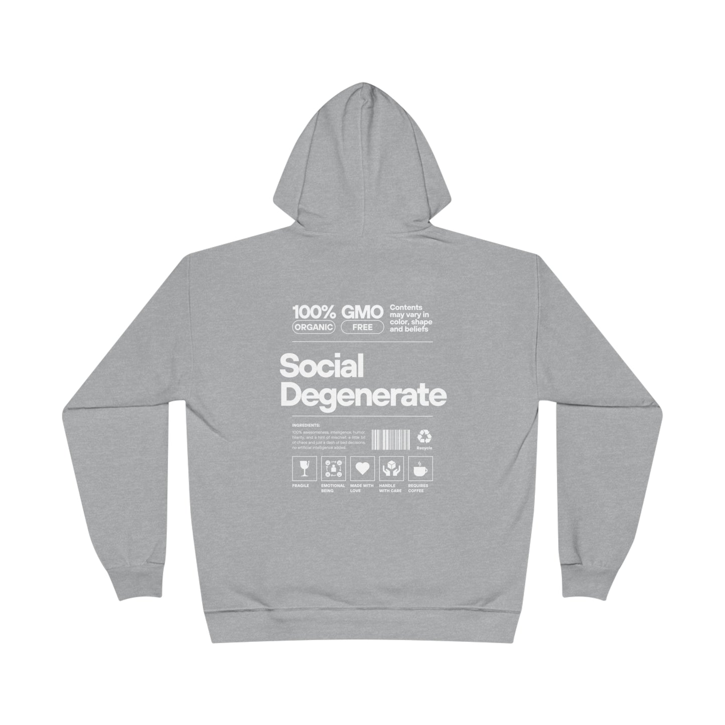 Social Degenerates Vintage Drip Smiley Hoodie