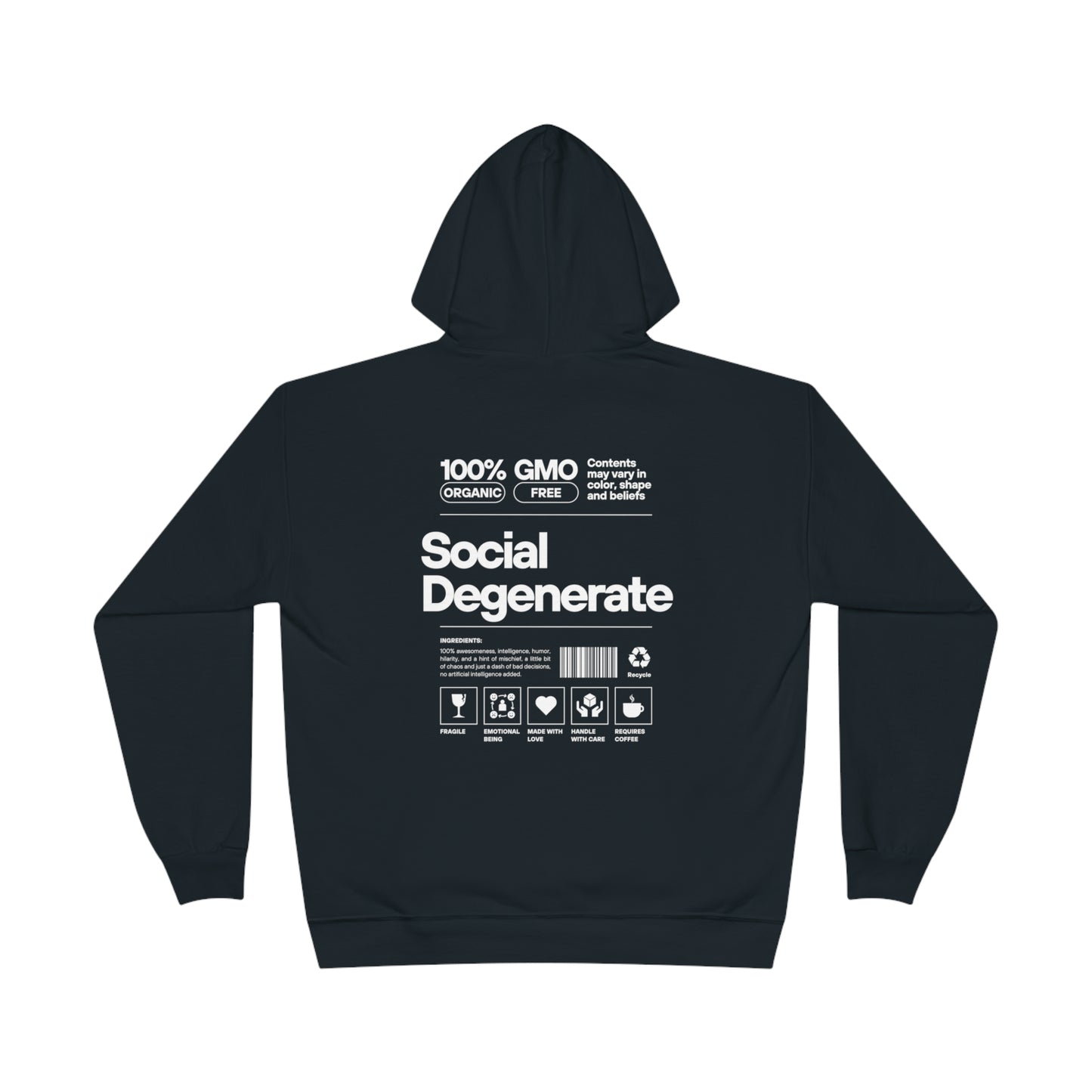 Social Degenerates Vintage Drip Smiley Hoodie